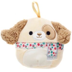 Squishmallow dog ornament Harris 4 inch holiday plush